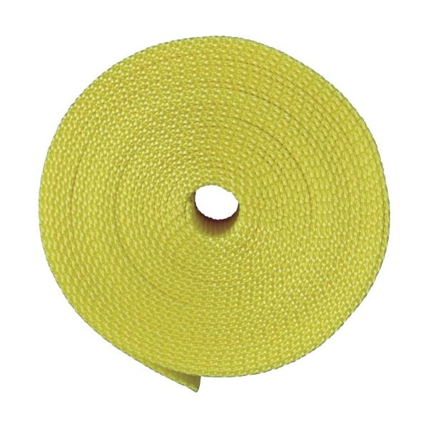 (まとめ) TRUSCO ナイロン平ベル 1.6t×38mm×5m 黄色 TNB385-Y 1巻 〔×3セット〕の通販は