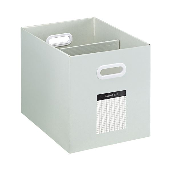 (まとめ）サンプルボックス ＜ワイドタイプ＞ A4横 グレー×10個〔×3セット〕の通販は 29,467円