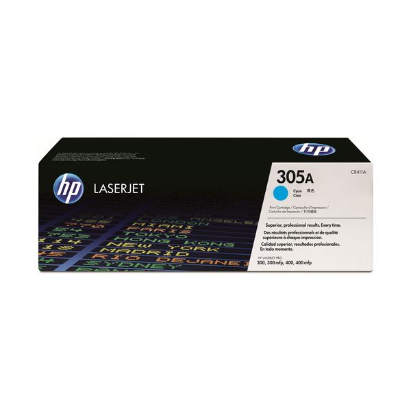HP 305A トナーカートリッジ シアン CE411A 1個 【北海道・沖縄・離島送りとどける不可】
