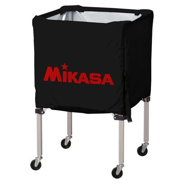 MIKASA(ミカサ)器具 ボールカゴ 箱型・小(フレーム・幕体・キャリーケース3点セット) ブラック 〔BCSPSS〕の通販は