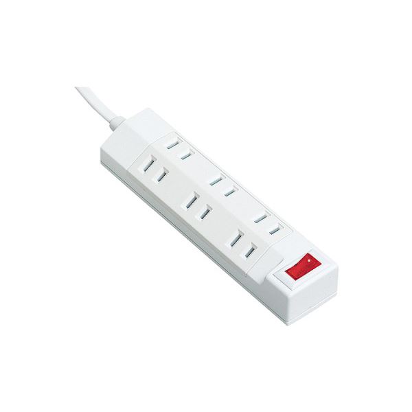 (まとめ) パナソニック ザ・タップマルチ一括スイッチ付 2P・6個口 ホワイト 1.0m WHA29162WKP 1個 〔×10セット〕 【北海道・沖縄・離島配送不可】