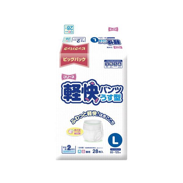 （まとめ） フリーネ 軽快パンツ うす型 L28枚〔×3セット〕の通販は 9,769円