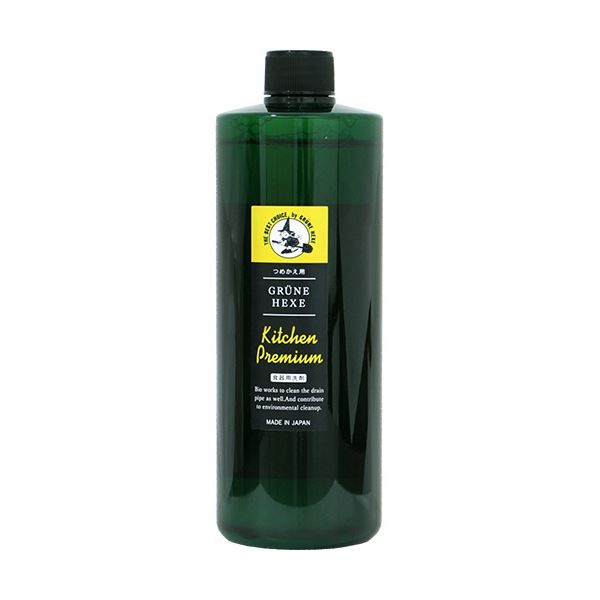 (まとめ) ミマスクリーンケア 緑の魔女 キッチンプレミアム 詰め替え用 480ml 1本 〔×3セット〕 【北海道・沖縄・離島配送不可】