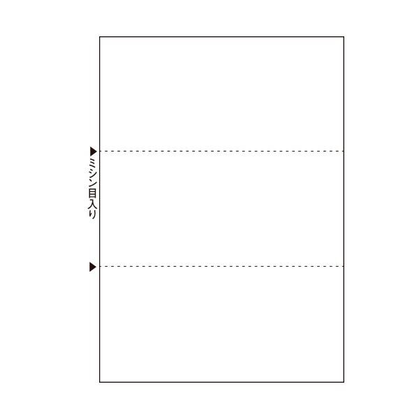 （まとめ）TANOSEE マルチプリンタ帳票（スーパーエコノミー） A4 白紙 3面 1セット（2500枚：100枚×25冊） 〔×3セット〕