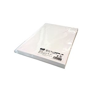 (まとめ) TANOSEE カラーレーザー・IJ用名刺用紙 10面 白 厚口 1冊（100シート） 〔×10セット〕 【北海道・沖縄・離島配送不可】