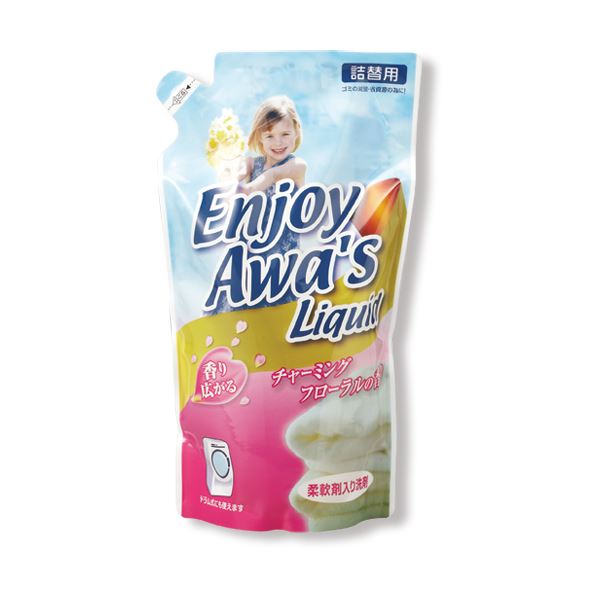 ロケット石鹸 エンジョイアワーズ液体洗剤 詰替用 800g 091567 1セット（15個） 【北海道・沖縄・離島配送不可】