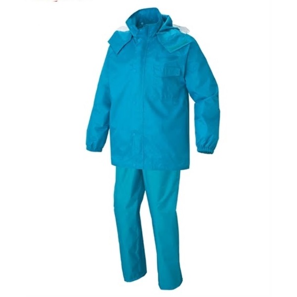 耐水圧10，000mmH2O撥水防水レインウェアー ターコイズ 3L 【北海道・沖縄・離島配送不可】