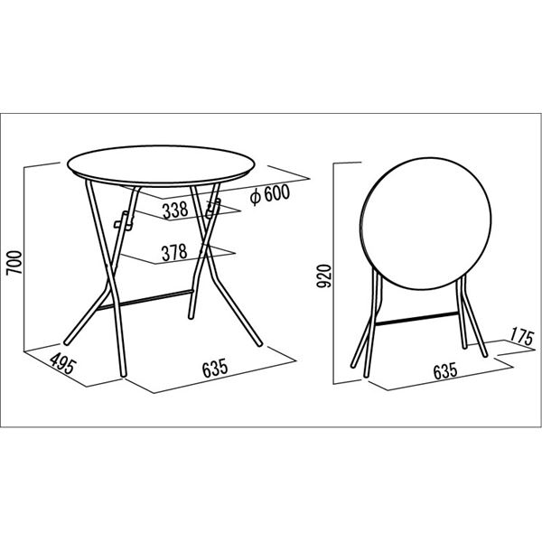 折りたたみテーブル 〔幅63.5cm ナチュラル×シルバー〕 日本製 木製 スチールパイプ〔代引不可〕 折りたたみテーブル 〔幅63.5cm 円形 ナチュラル×シルバー〕 日本製