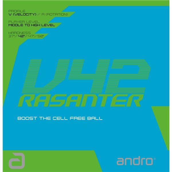 andro（アンドロ） テンションラバー RASANTER V42 ラザンターブイ42黒2.0 【北海道・沖縄・離島配送不可】