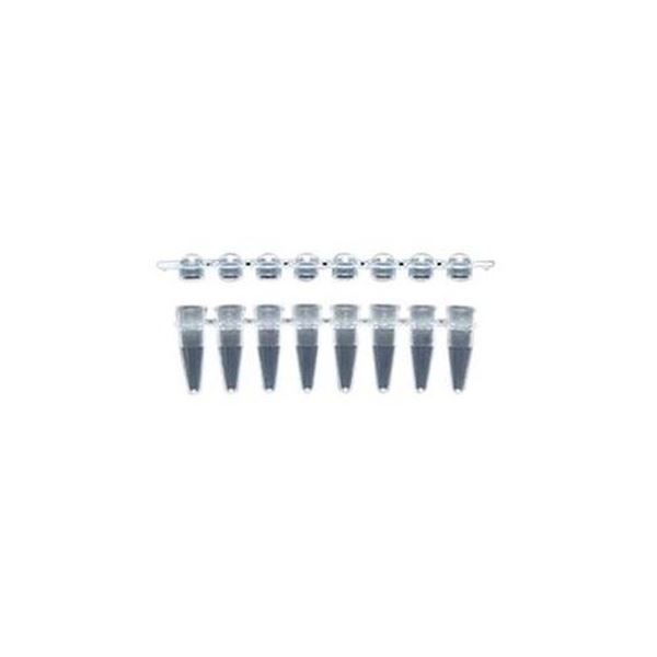 PCR用8連チューブ（ドームキャップ） 0.2mL BRG-DC-01（120ストリップ） 【北海道・沖縄・離島配送不可】