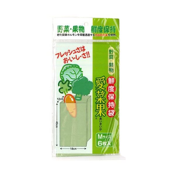 (まとめ) 関西紙工 愛菜果 M 1パック(6枚) 〔×50セット〕 【北海道・沖縄・離島配送不可】