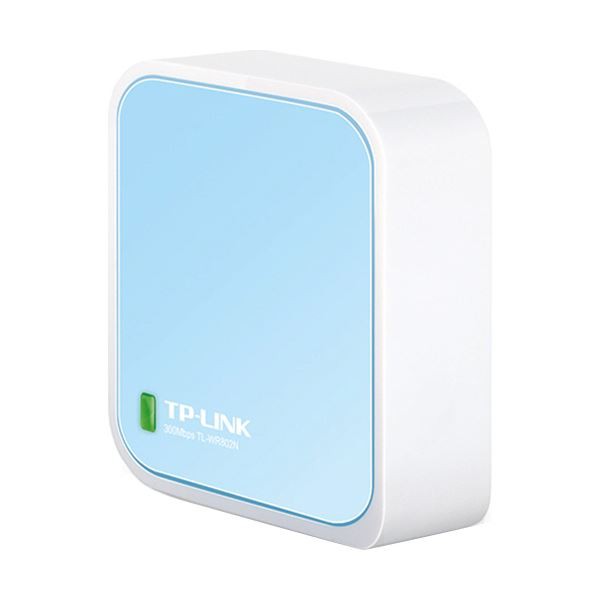 （まとめ）TP-Link 300Mbps Nano無線LANルーター TL-WR802N 1台〔×2セット〕