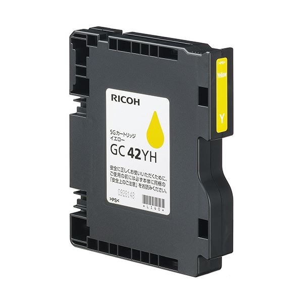 リコー SGカートリッジ GC42YH イエロー Lサイズ 515929 1個 【北海道・沖縄・離島配送不可】