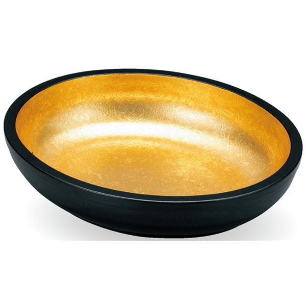 尺2 小判盛込鉢/和食器 〔2色金箔 A〕 350mm×300mm×77mm 日本製 食洗機対応 〔和食 レストラン 店舗 お店〕の通販は