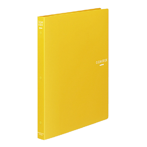 （まとめ買い）コクヨ クリヤーブック A4縦 替紙式18枚ポケット30穴 黄 ラ-320Y 〔3冊セット〕の通販は