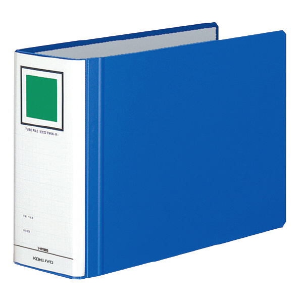 （まとめ買い）コクヨ チューブファイル エコツインR E型 A4横 80ミリとじ 2穴 青 フ-RT685B 〔3冊セット〕 5,000円