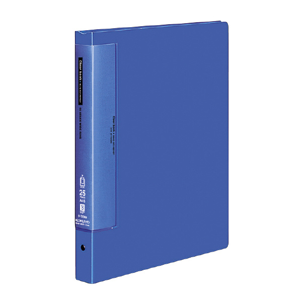 （まとめ買い）コクヨ クリヤーブック ウェーブカットポケット A4縦 替紙式25枚ポケット30穴 青 ラ-T730B 〔3冊セット〕 【北海道・沖縄・離島配送不可】