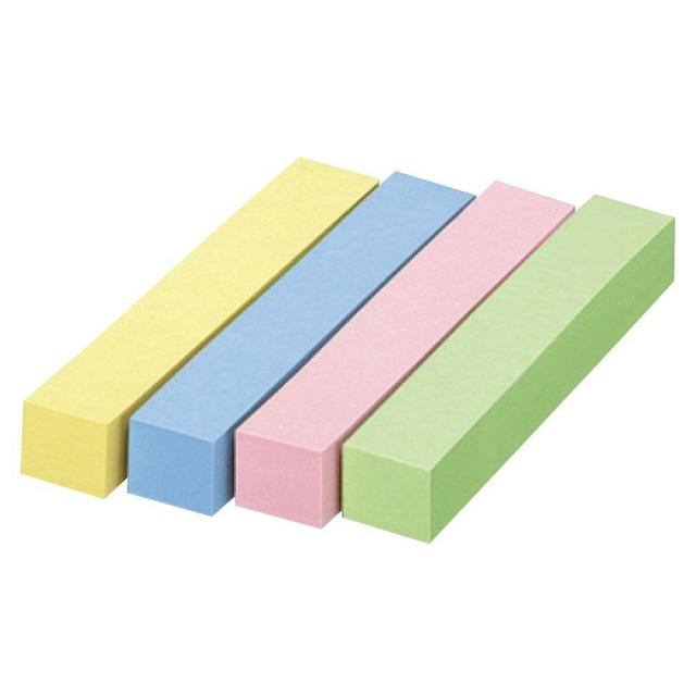 （まとめ買い）コクヨ タックメモ 超徳用 付箋タイプ 74×12.5mm 100枚×40冊 4色ミックス メ-3014 〔×3〕 【北海道・沖縄・離島配送不可】_1