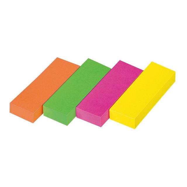 （まとめ買い）コクヨ タックメモ 超徳用 付箋タイプ 蛍光色 74×25mm 100枚×40冊 4色ミックス メ-3313 〔×3〕 【北海道・沖縄・離島配送不可】_1