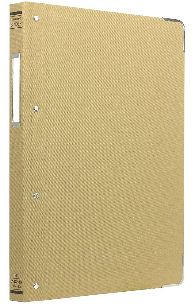 （まとめ買い）コクヨ バインダーMP 布貼 A4 縦 角金付 30穴 100枚収容 ハ-113 〔3冊セット〕 【北海道・沖縄・離島配送不可】