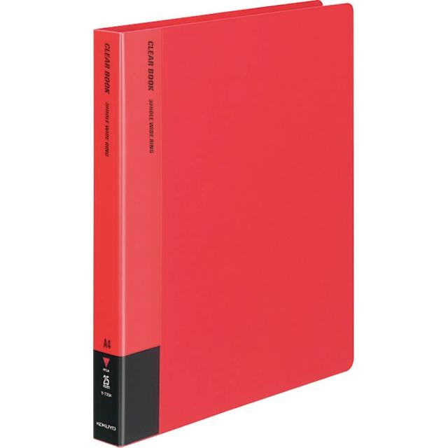 （まとめ買い）コクヨ クリヤーブック 替紙式 A4縦 30穴 20枚ポケット 赤 ラ-730R 〔3冊セット〕の通販は