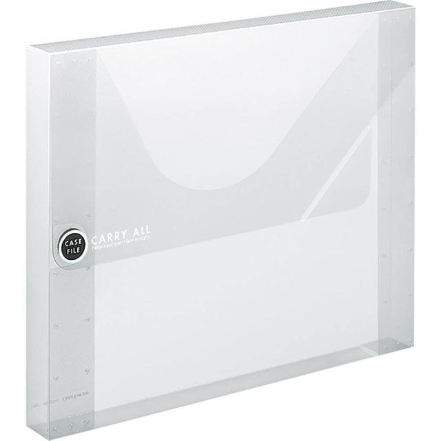 （まとめ買い）コクヨ ケースファイル キャリーオール A4 ワイド 透明 フ-C930T 〔5冊セット〕の通販は