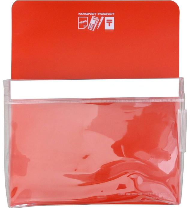 （まとめ買い）コクヨ マグネットポケット 約205枚 A4用紙 赤 マク-500NR 〔3個セット〕 【北海道・沖縄・離島配送不可】