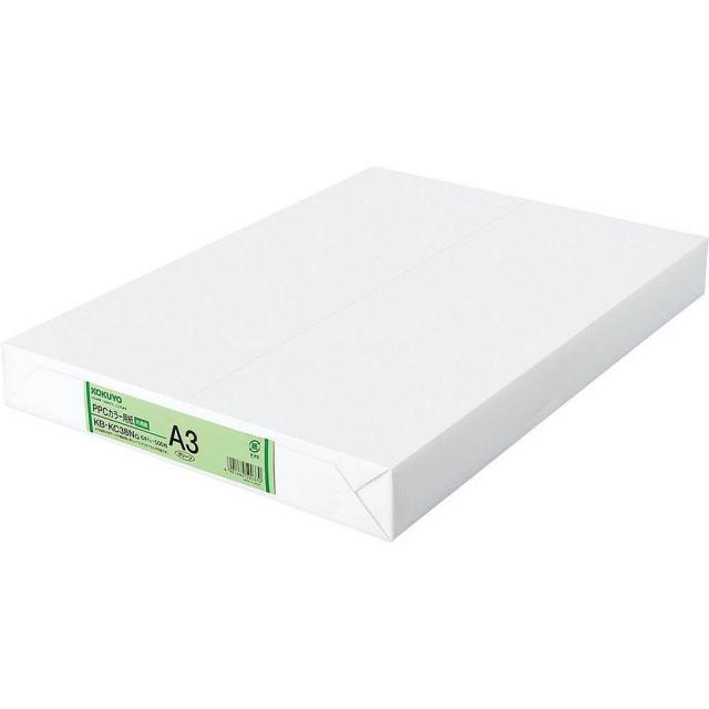 （まとめ買い）コクヨ PPCカラー用紙 共用紙 A3 500枚 緑 KB-KC38NG 〔×3〕 【北海道・沖縄・離島配送不可】