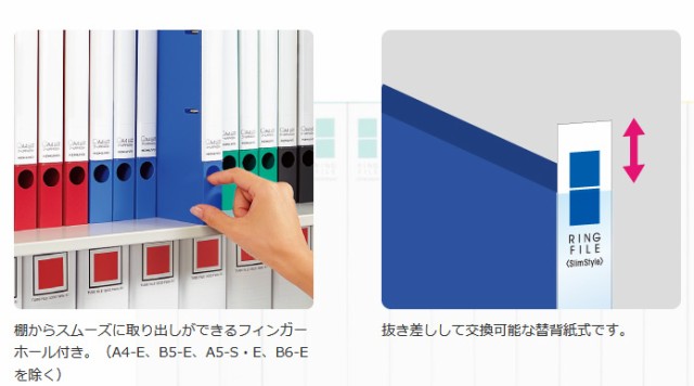 コクヨ リングファイル スリムスタイル B6 ヨコ 220枚収容 青 フ-URF438Bの通販はau PAY マーケット フジックス au  PAY マーケット－通販サイト