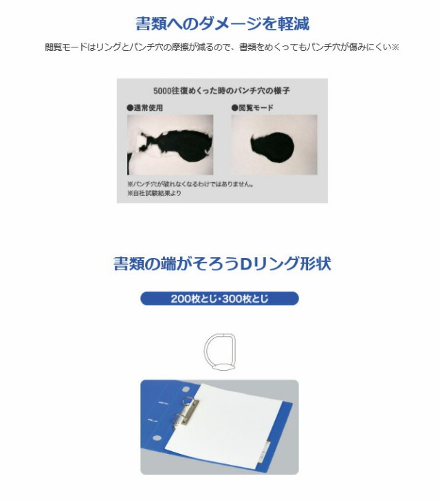 まとめ買い）コクヨ 厚型 Dリングファイル スムーススタイル 200枚とじ