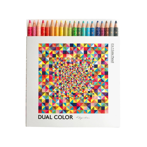 （まとめ買い）コクヨ 色鉛筆 DUAL COLOR 20色セット KE-SP14 〔×3〕 【北海道・沖縄・離島配送不可】