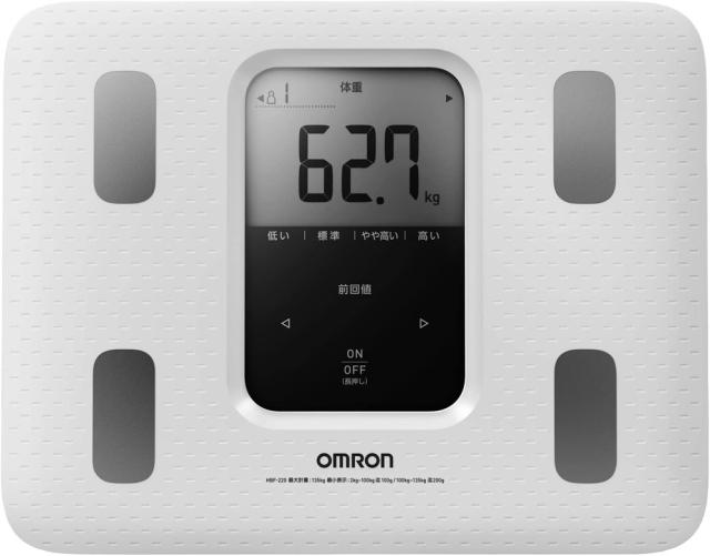 【在庫処分特価】〔2個セット〕オムロン 体重・体組成計 カラダスキャン ホワイト HBF-220-W 【北海道・沖縄配送不可】の通販は 7,960円
