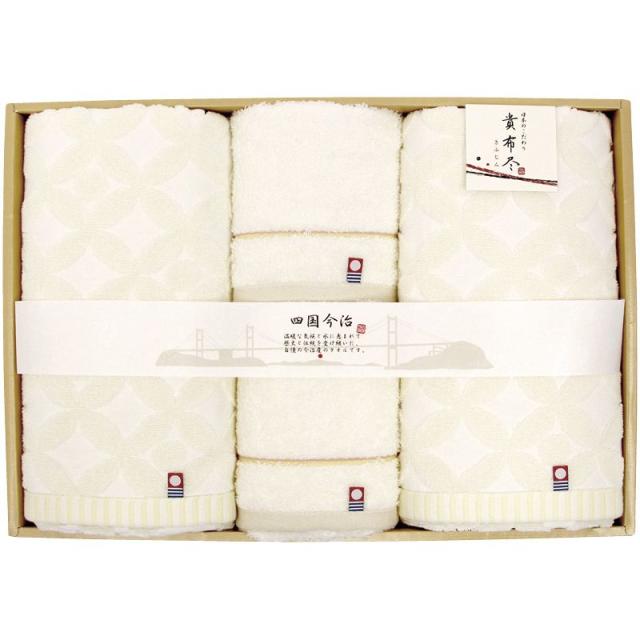 【ギフト】今治タオル 貴布尽4 タオルセット C-B 【北海道・沖縄・離島配送不可】の通販は 5,566円