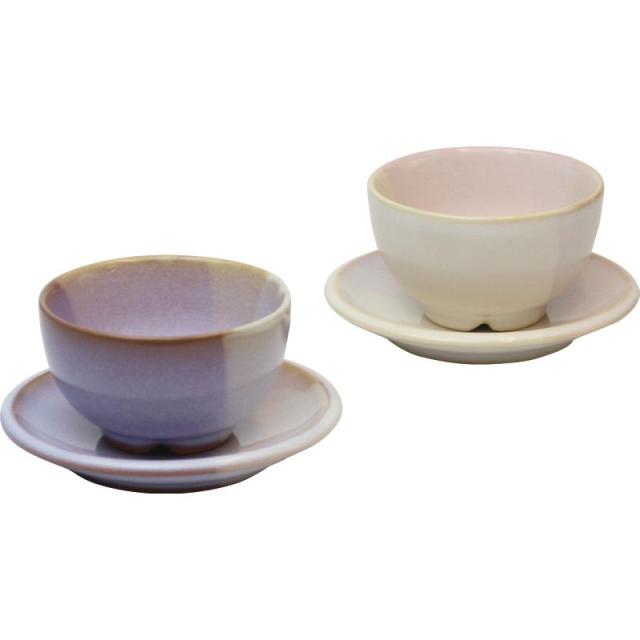 【ギフト】萩焼 Shikisai まめ碗皿ペアセット 【北海道・沖縄・離島配送不可】の通販は