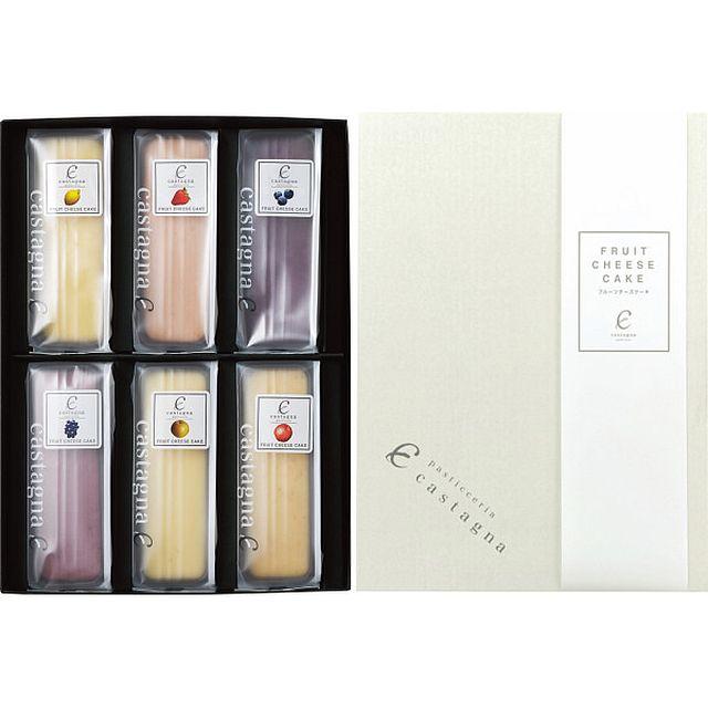 【ギフト】カスターニャ 広島県産フルーツチーズケーキ6種セット 【北海道・沖縄・離島配送不可】の通販は 5,748円