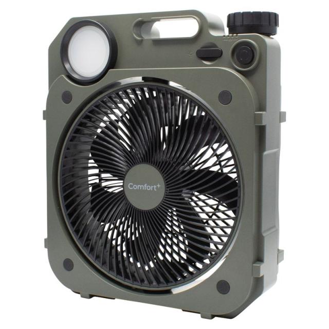 【ギフト】Comfort+ 充電式薄型送風扇 Air Force Fan モスグリーン AF8-17G 【北海道・沖縄・離島配送不可】