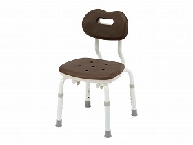 パナソニックエイジフリー シャワーチェア [ユクリア] コンパクト スツール背付N モカブラウン PN-L41121BR 【北海道・沖縄・離島配送不可】