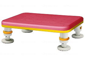 シンエイテクノ ダイヤタッチ浴槽台 レギュラーサイズ コーラルピンク 10-15 SYR10-15 【北海道・沖縄・離島配送不可】