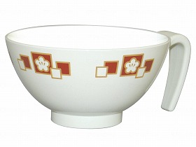 台和 取っ手付飯碗 梅花(赤) HS-N43 【北海道・沖縄・離島配送不可】