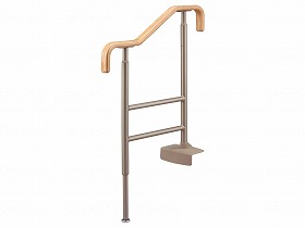 アロン化成 上がりかまち用手すりSM-650 ライトブラウン L 531054 【北海道・沖縄・離島配送不可】