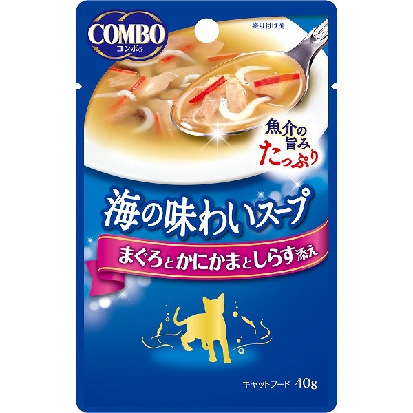 日本ペット コンボ キャット 海の味わいスープ まぐろとかにかまとしらす添え 40g 猫用 キャットフード｜au PAY マーケット