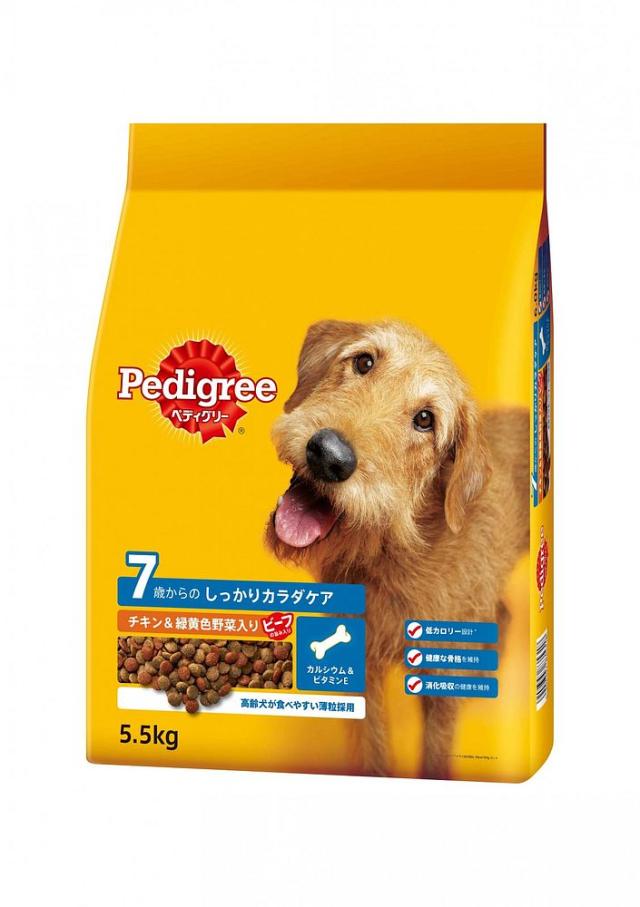 （まとめ買い）ペディグリー PDN23 シニア犬用 7歳から ヘルシーチキン&緑黄色野菜入り 5.5kg・ドライ ドッグフード 〔×3〕の通販は 10,977円