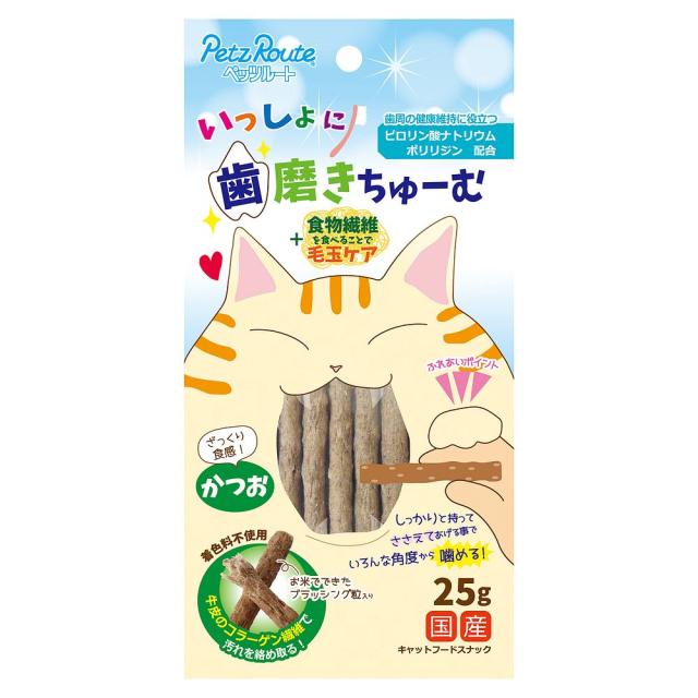 （まとめ買い）ペッツルート いっしょに歯磨きちゅーむ かつお 25g 〔×30〕の通販は 5,584円