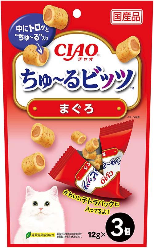 (まとめ買い)いなばペットフード CIAO ちゅ〜るビッツ まぐろ 12g×3袋 猫用おやつ 〔×24〕 【北海道・沖縄・離島配送不可】の通販は 5,324円