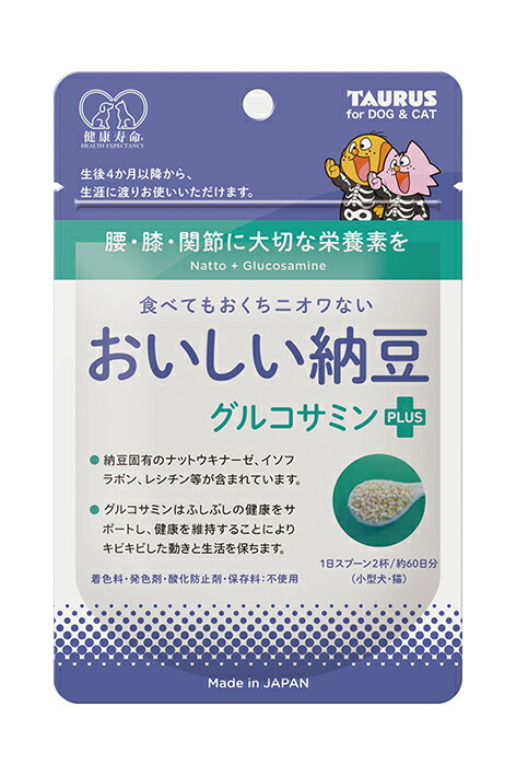（まとめ買い）トーラス おいしい納豆 グルコサミン+ 犬用フード 〔×6〕 【北海道・沖縄・離島配送不可】