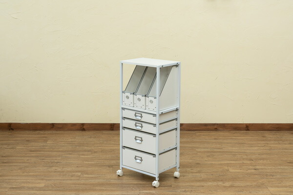 Popan 収納チェスト 5段 ホワイト