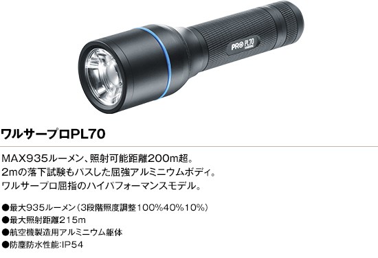 LEDフラッシュライト/懐中電灯 〔最大1850ルーメン〕 防水/ビーム調整システム 肩掛けホルダー付き ワルサープロXL3000の通販はau PAY  マーケット - フジックス | au PAY マーケット－通販サイト