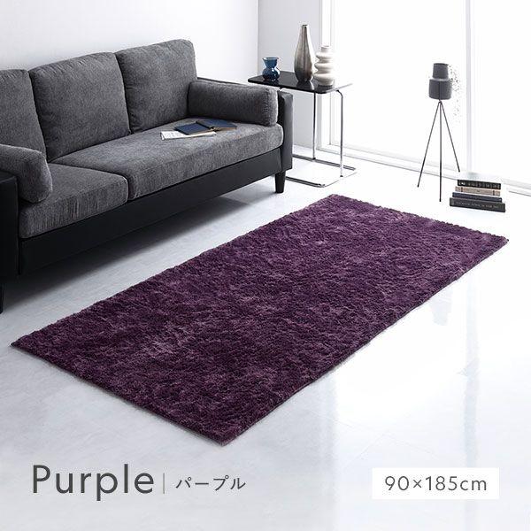 洗える シャギーラグ 約R100×150cm 楕円形 ブラウン ホットカーペット対応 床暖房対応 オールシーズン すべり止め付きの通販は