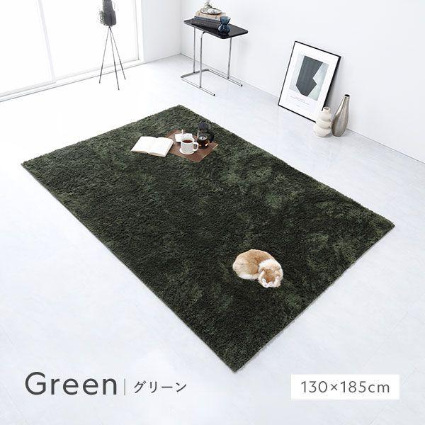 洗える シャギーラグ 約R100×150cm 楕円形 ブラウン ホットカーペット対応 床暖房対応 オールシーズン すべり止め付きの通販は