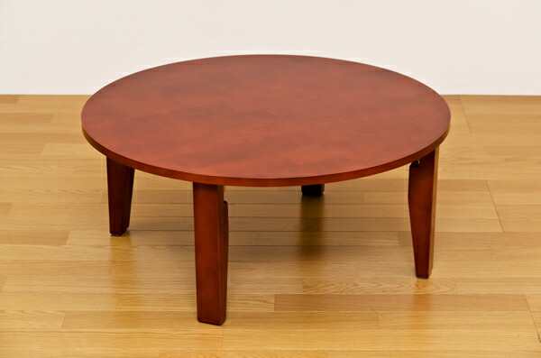 ラウンドテーブル 折り畳み 90φ NEW / 新品未使用（ダークブラウン） ラウンドテーブル 折り畳み 90φ NEW / 新品未使用（ダークブラウン